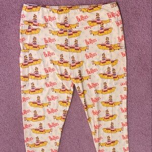 The Beatles Graphic Print Leggings